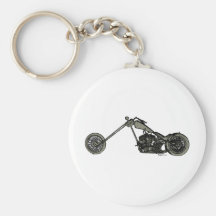 Grey Custom Motorcycle Keychain