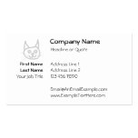 Grey Cute Cat. Business Card