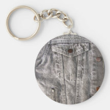 Grey Denim ~ keychain