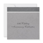 Grey Elegant Wedding Anniversary Invitations