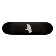 Grey Elephant Face. Cartoon. Skateboard Decks