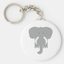 grey elephant keychain