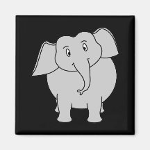 Grey Elephant. Magnets