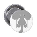 grey elephant pinback button