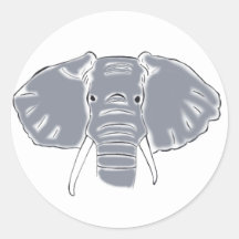 Grey Elephant stickers