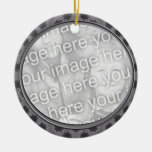 grey floral photo frame ornaments