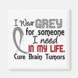 Grey For Someone I Need Brain Tumours Refrigerator Magnet