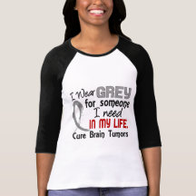 Grey For Someone I Need Brain Tumours Tee Shirt
