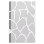 Grey Giraffe Print Pattern. Custom stationery