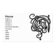 Grey Grunge Biz Card Business Card