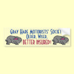 Grey Hare Motorists' bumper stickers