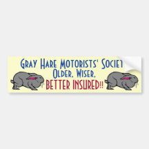 Grey Hare Motorists' Bumper Stickers