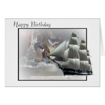 Grey Havens Birthday card.