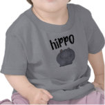 Grey Hippo t-shirts