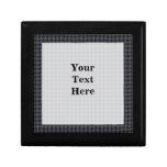 Grey Houndstooth Pattern Tile Gift Box