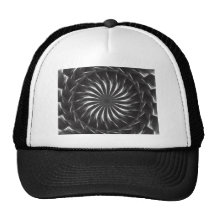 Grey Kaleidoscope Art 11 Hats