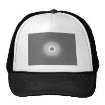 Grey Kaleidoscope Art 1 Hat