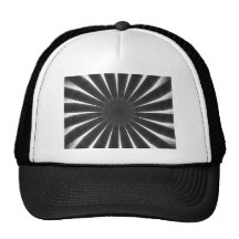 Grey Kaleidoscope Art 9 Hats