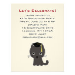 Grey Kitten Graduation Announcement invitations