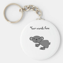 Grey koala key chains