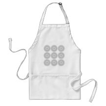Grey Lace Design Pattern. Apron