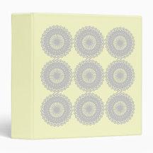 Grey Lace Design Pattern. Binder