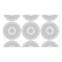 Grey Lace Design Pattern. Business Card Template