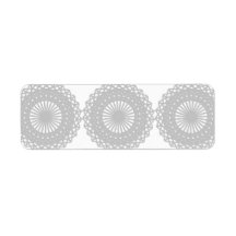 Grey Lace Design Pattern. Labels