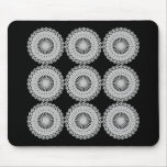 Grey Lace Design Pattern. Mouse Pads