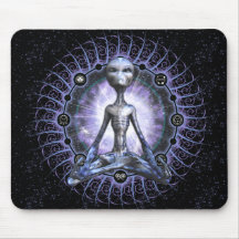 Grey Lotus Mousepad