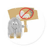 Grey no car pollution stickers