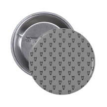 Grey owl pattern button