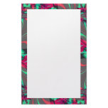 grey pink fantasy personalized stationery