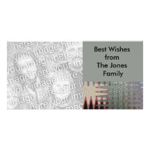 grey pink photo cards