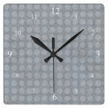 Grey Polka Dots Clock