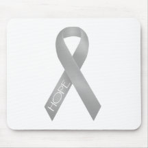 Grey Ribbon Mousepad
