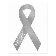 Grey Ribbon Postcard