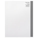Grey Right Sidebar Letterhead