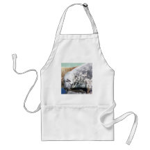 Grey Seal Close Up Portrait Aprons