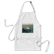 Grey Seal Pair On Rock Portrait Apron