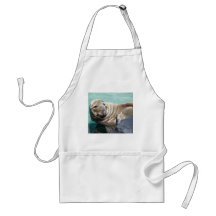 Grey Seal Portrait Apron