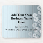 Grey Shades Dollar Signs Financial Design mousepads
