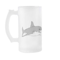 Grey shark coffee mug