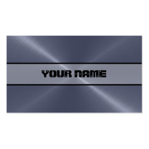 Grey Shiny Stainless Steel Metal Business Card Templates