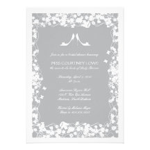 Grey Shoes Bridal Shower Invitation