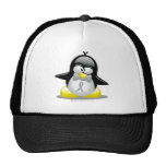 Grey/Silver Ribbon Penguin Mesh Hats