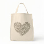 Grey Skull Heart bags