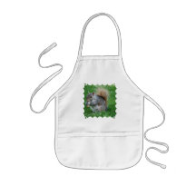 Grey Squirrel Children's Apron