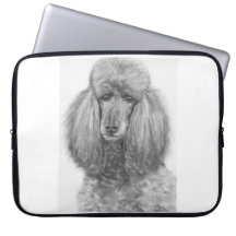 Grey Standard Poodle.jpg Laptop Sleeve