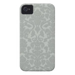 Grey Subtle Embossed Style Damask Iphone 4/4S Case